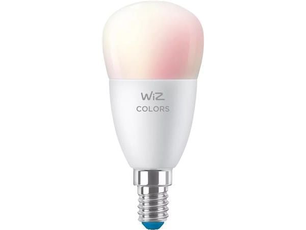 WiZ - LED-lyspære - form: P45 - mattslipt finish - E14 - 4.9 W (ekvivalent 40 W) - klasse F - helfarge - 2200-6500 K