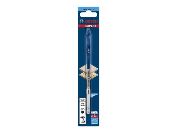 Bosch Expert SelfCut Speed - Bor - for kartong, bløtt tre, sponplater - spadedel - 8 mm - heksagonal - lengde: 152 mm