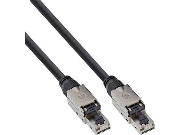 InLine 77840S, 40 m, Cat6a, U/UTP (UTP), RJ-45, RJ-45, Svart