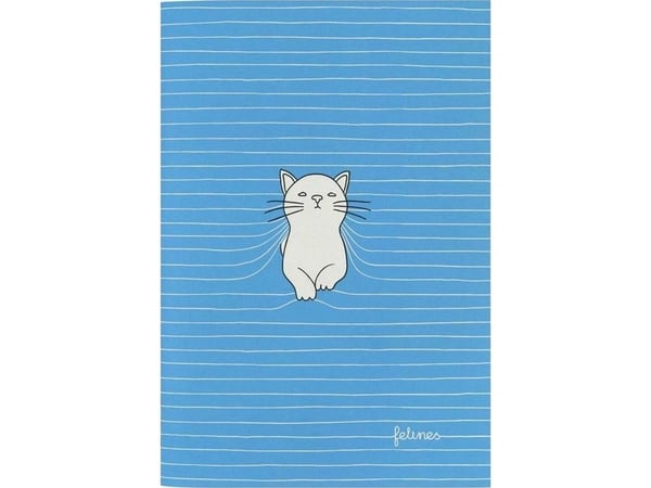 Santoro liten notatbok - Purrrfect Place (Bold Blue) (320090)