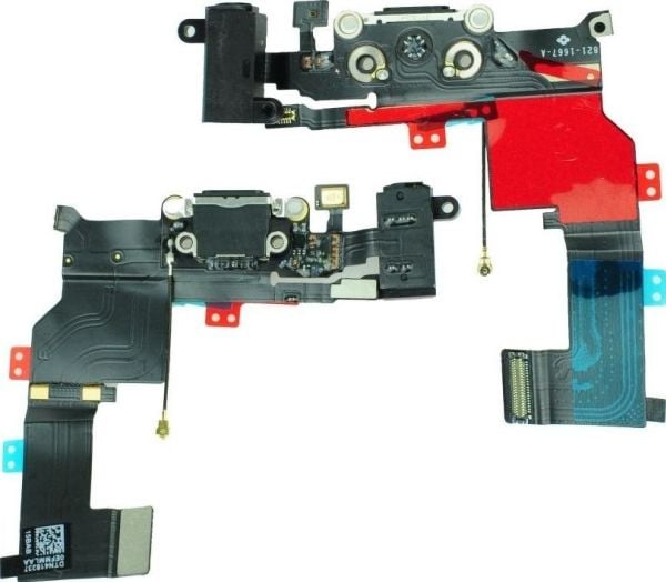 Partner Tele.com Ribbon for IPHONE 5S med ladekontakt, sort