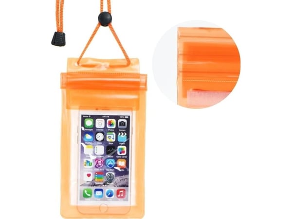 Partner Tele.com Vanntett universalveske med snorlukking - oransje