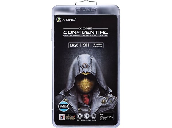 Partner Tele.com X-ONE Fullt deksel Ekstra sterkt herdet glass for personvern - for iPhone 11 Pro (full lim) svart