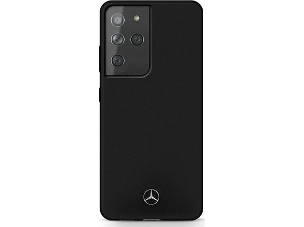 Mercedes MEHCS21LSILBK S21 Ultra G998 svart/svart hardt etui Silikonlinje Mercedes MEHCS21LSILBK S21 Ultra G998 svart/svart hardt etui Silikonlinje
