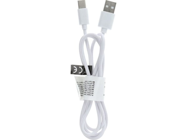USB-kabel Partner Tele.com USB-A til USB-C 1 m hvit
