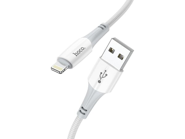USB-kabel Partner Tele.com USB-A til Lightning hvit