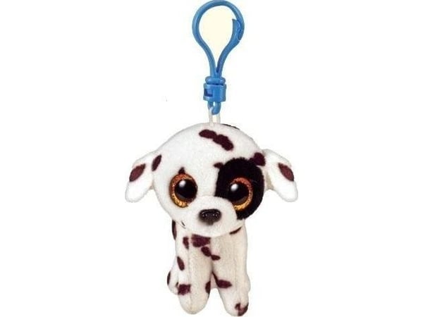 TY BOOS LUTHER plush nyckelring – dalmatiner hundklämma 8,5 cm 35254