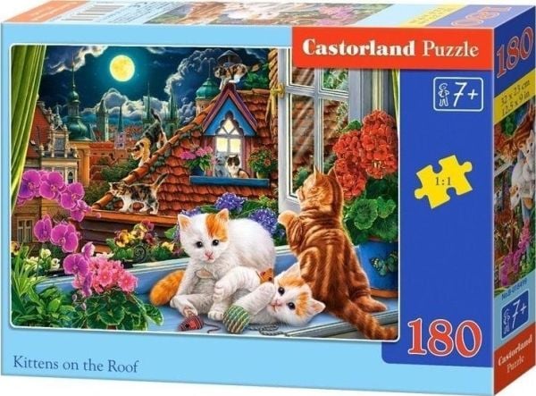 Castorland puslespill 260 Kittens on the Roof CASTOR
