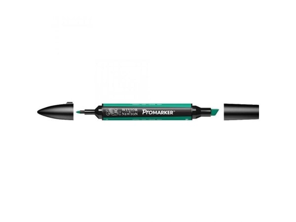 Winsor & Newton 0203289, Grønn, Flerfarget, Green, Fin/medium, Meisel-/kulespiss, Rund