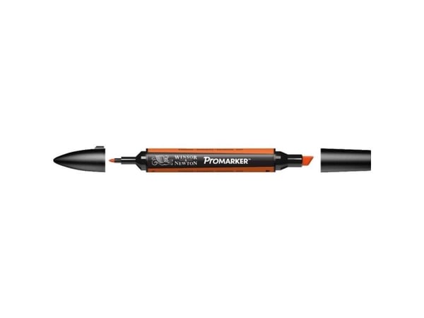 Winsor & Newton 0203239, Oransje, Flerfarget, Mandarin, Fin/medium, Meisel-/kulespiss, Rund