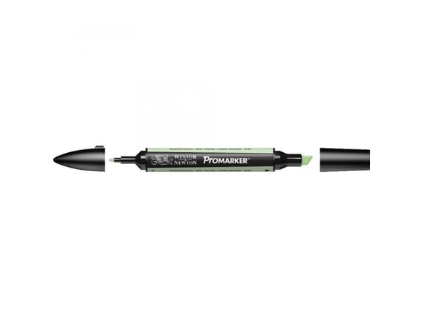 Winsor & Newton 0203215, Lysegrønn, Flerfarget, Meadow Green, Fin/medium, Meisel-/kulespiss, Rund