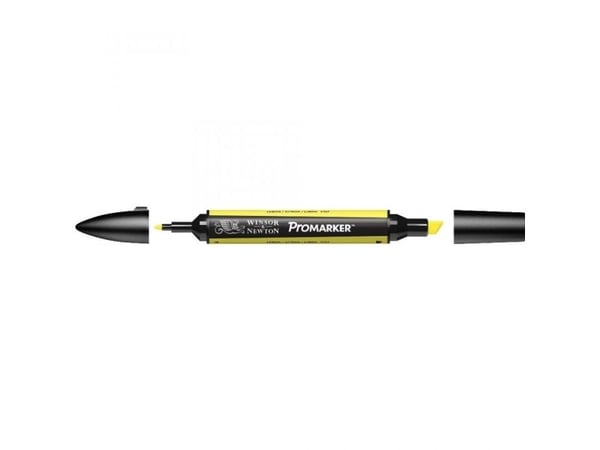 Winsor & Newton 0203206, Sitronfarget, Flerfarget, Lemon, Fin/medium, Meisel-/kulespiss, Rund