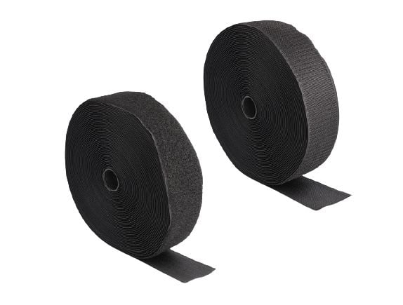 DeLOCK 20854, Nailon, Polyesteri, Musta, 50 mm, 15 m, Muovipussi