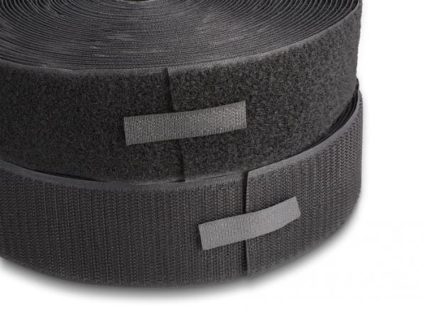 DeLOCK 20854, Nailon, Polyesteri, Musta, 50 mm, 15 m, Muovipussi