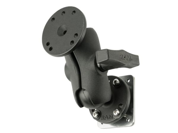 RAM SHORT dobbel kulefeste m. bakplate og maskinvare