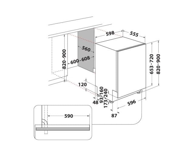 WHIRLPOOL W2I HD524 AS - Astianpesukone - Hopea