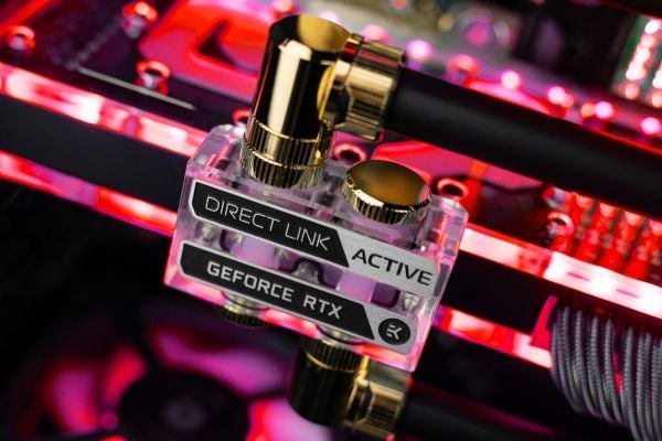 EK Water Blocks 3831109903445, Tilkoblingsterminal, Akryl, Gjennomsiktig, 1/4", EK-Quantum Vector² Strix/TUF RTX 4080 ABP set, EK-Quantum Vector² S...