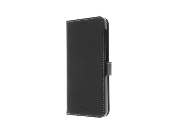 Insmat - Flip-deksel for mobiltelefon - ekte lær, termoplastisk polyuretan (TPU)-ramme, bomullssøm - svart - for OnePlus Nord 3 5G