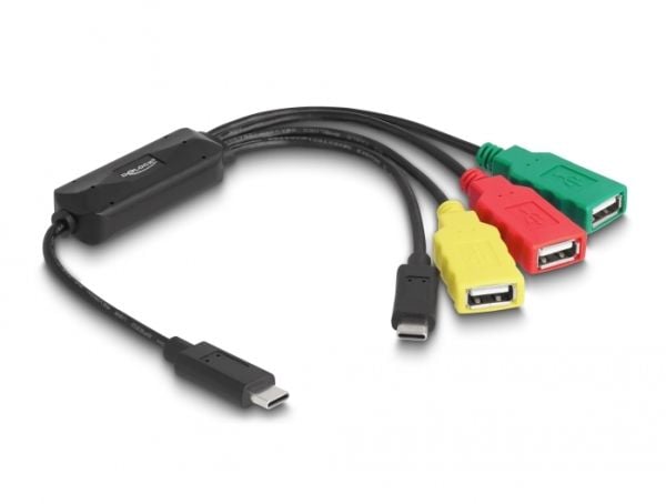 Delock - Hub - 4 x USB 2.0 - stasjonær - AC