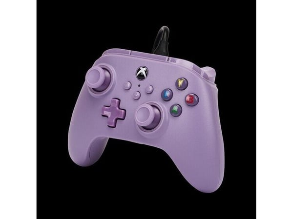 PowerA Nano förbättrad trådbunden handkontroll för Xbox Series X|S - Lila, Spelplatta, PC, Xbox Series S, Xbox Series X, D-pad, Home-knapp, Lägeskn...