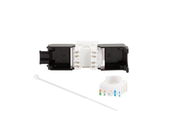LogiLink NK4066, Flat, Sort, Hvit, RJ-45, RJ-45, Hunkjønn, Hunkjønn