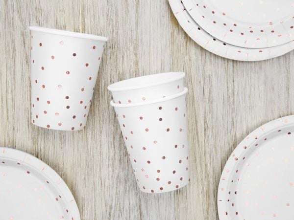 PartyDeco KPP53-008-EU1, 260 ml, Papir, Hvit, 75 mm, 75 mm, 125 mm