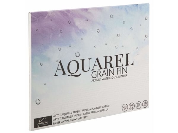 Akvarellblokk 24 x 32 cm – 18 ark, 300 g