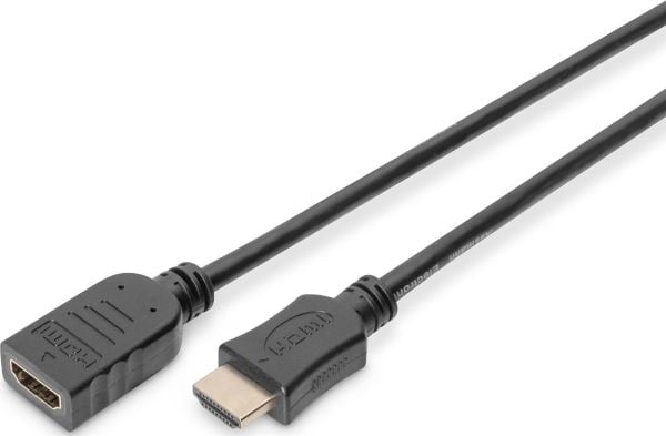 Digitus AK-330201-050-S, 5 m, HDMI-tyyppi A (vakio), HDMI-tyyppi A (vakio), 3840 x 2160 pikseliä, 3D, Musta