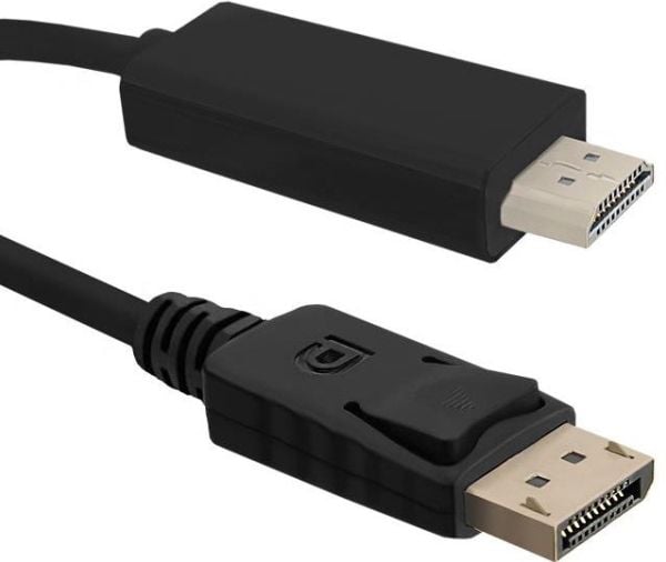 Qoltec - Adapterkabel - DisplayPort hane till HDMI hane - 1 m - stöd för 4K