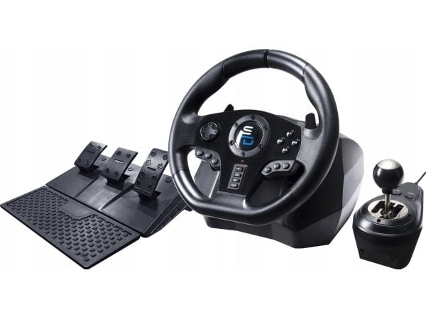 Superdrive GS850-X - Sett for hjul, pedaler og girskiftehevarm - kablet - for Sony PlayStation 4, Microsoft Xbox Series X, Microsoft Xbox Series S,...