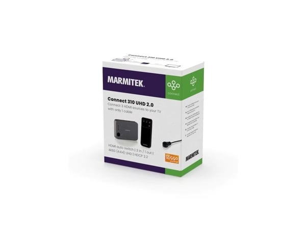 Marmitek Connect 310 UHD 2.0, HDMI, 2.0b, Sort, 18 Gbit/s, 600 MHz, 2560 x 2048 piksler
