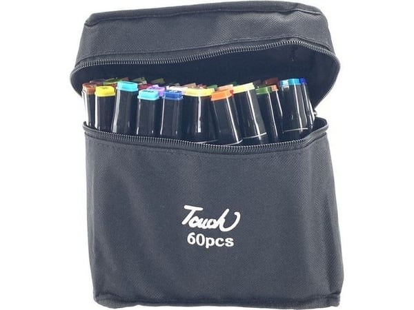 LeanToys Marker pens Touch 60 kpl pussi alkoholi tussit tussit