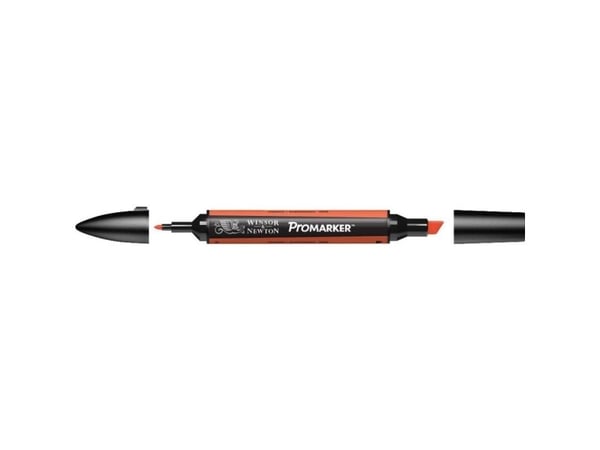 Winsor & Newton 0203449, Oransje, Flerfarget, Orange, Fin/medium, Meisel-/kulespiss, Rund