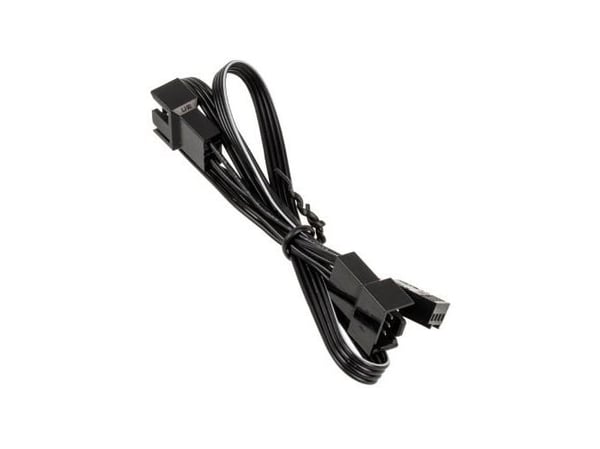 Y-kaapeli PC-ventilator [1x PC-ventilatortilslutning 4-pol. - 2x PC-ventilatortilslutning 4-pol.] 0,35 m Sort Kolink