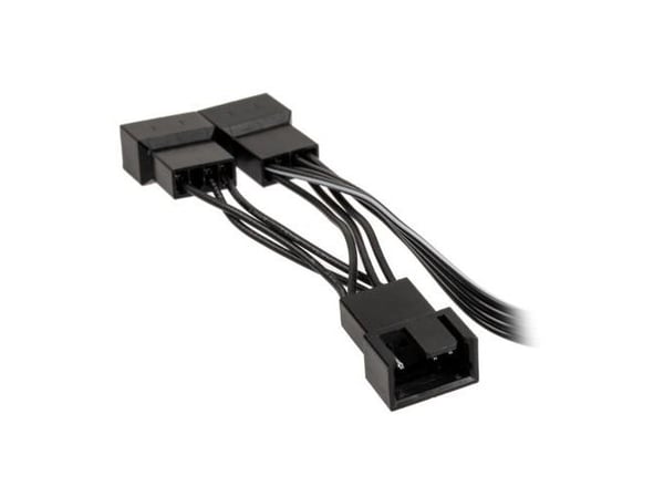 Kolink 1-3 Fan PWM Splitter, 0,35 m, 4-pin PWM, 3 x 4-pin PWM, Hunkjønn, Hankjønn, Rett
