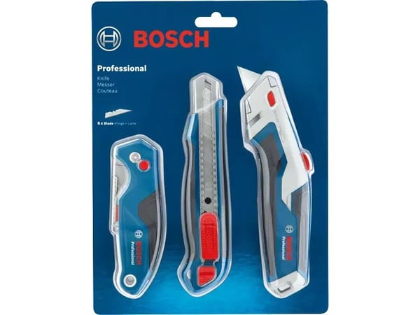Bosch KNIVSETT 3STK BLADEKNIV FAST KNIVKNIV 18MM