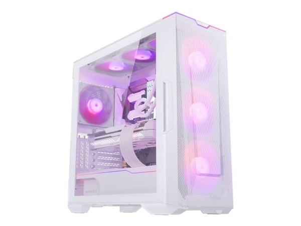 Phanteks Eclipse G500A DRGB - Mid tower - ATX - sidepanel med vindu (herdet glass) - ingen strømforsyning (ATX) - hvit - USB/lyd