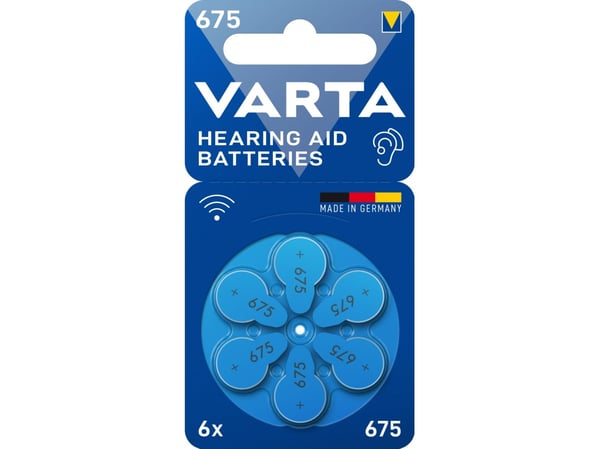 Varta 312, Engangsbatteri, PR41, Zink-luft, 1,45 V, 6 stykker, Hg (kvikksølv)