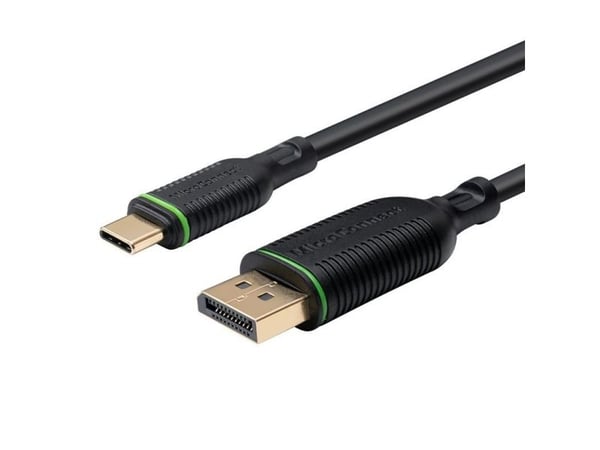 MicroConnect - Adapterkabel - 24 pin USB-C (hann) til DisplayPort (hann) - DisplayPort 1.2 - 2 m - svart