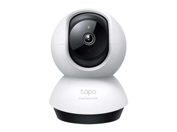 TP-Link Tapo C220, IP-sikkerhetskamera, Innendørs, Trådløs, Bord, Hvit, Svart, Sfærisk