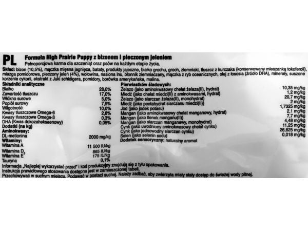 Totw High Prairie Puppy, Bison 2 kg