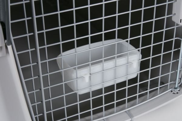 TRIXIE 39873, Hård transportbur, Transportbur för husdjur, Hund, 38 kg, Frontmatad, Svart, Grå