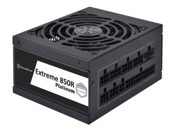 SilverStone Extreme 850R Platinum - Strømforsyning (intern) - SFX12V 4.0 - AC 180-264 V - 850 watt - aktiv PFC - svart