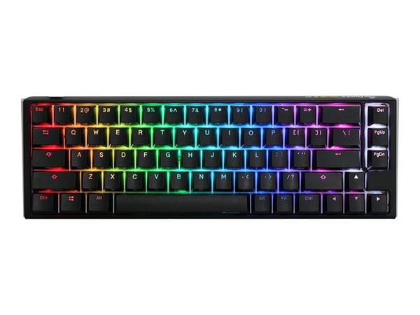 Ducky One 3 SF - Tastatur - bakgrunnsbelyst - USB - QWERTY - USA - tastsvitsj: CHERRY MX - klassisk svart