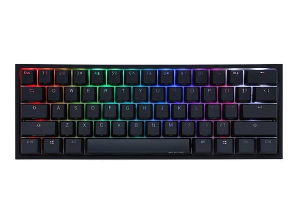 Ducky One 2 Pro Mini - Tastatur - bakgrunnsbelyst - USB - QWERTY - USA - tastsvitsj: Kailh