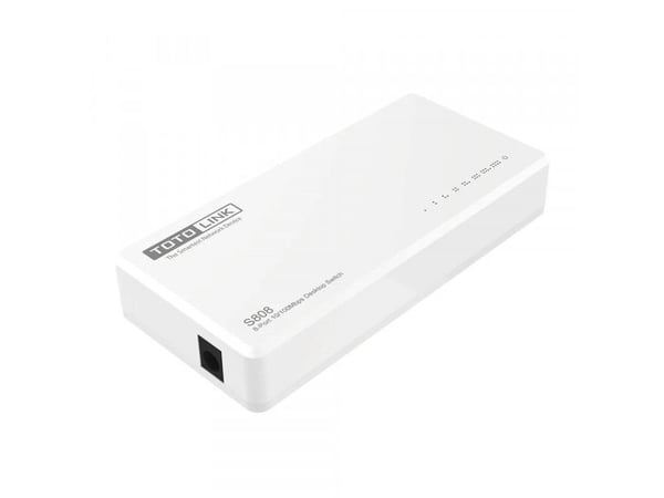 TOTOLINK S808-V5 8-PORT 10/100M desktop switch (S808-V5), Uhåndtert, Fast Ethernet (10/100), Full tosidig