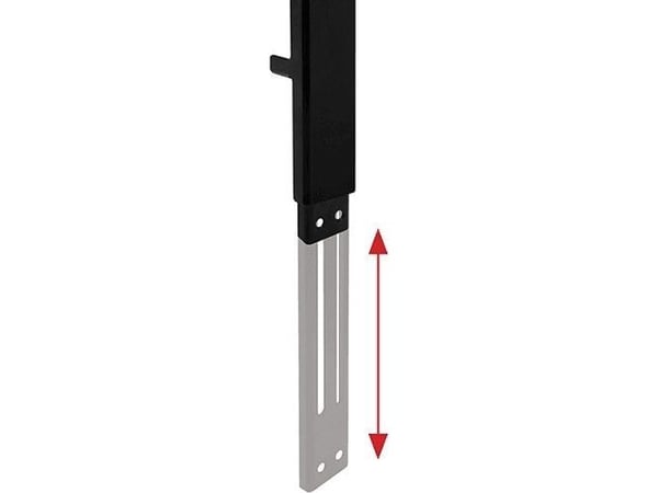 B-TECH BT8390-SA - Monteringskomponent (accessory mounting arm) - justerbar - svart - skinnemontering