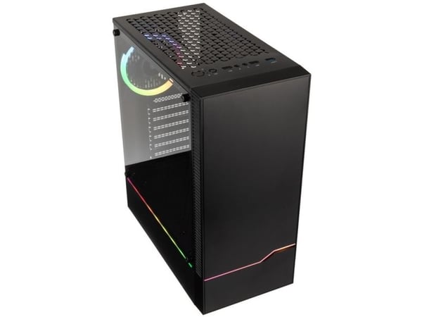 Kolink Inspire K9 - Midi-tårn - ATX - sidepanel med vindu (herdet glass) - ingen strømforsyning (ATX) - svart - USB/lyd
