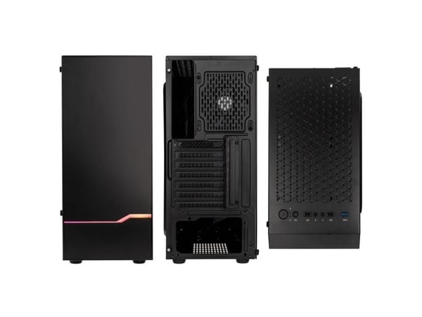 Kolink Inspire K9 - Midi-tårn - ATX - sidepanel med vindu (herdet glass) - ingen strømforsyning (ATX) - svart - USB/lyd