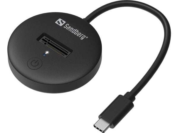 Sandberg - SSD-dokkestasjon - brønner: 1 - M.2 - M.2 NVMe Card - USB-C 3.2 (Gen 2)